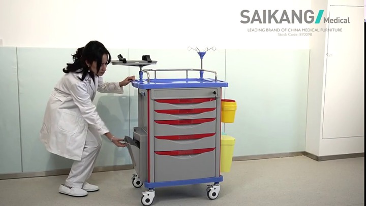 Carrello medico - SKR054-ET - Jiangsu Saikang Medical Equipment -  ospedaliero / per dispositivi medici / per farmaci